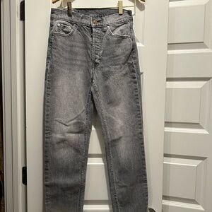 GAP Gray Button-Fly Jeans